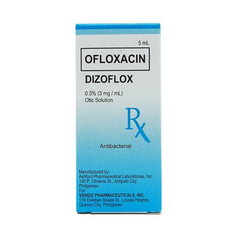 Dizoflox Ofloxacin 3mg Ml 03 Otic Solution 5ml Price In The