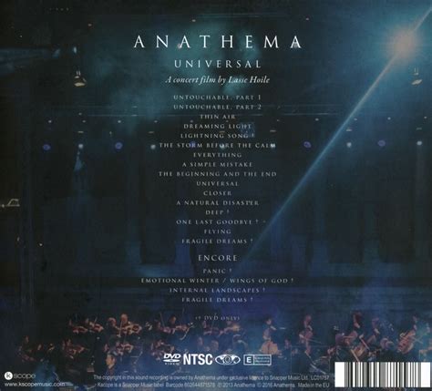 Anathema Universal 1 CD Und 1 DVD Jpc