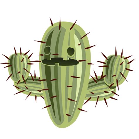 Cartoon Cactus Free Svg