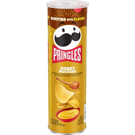 Pringles Honey Mustard Flavored Potato Crisps Oz Canister