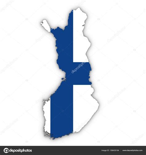 Finland Flag Map