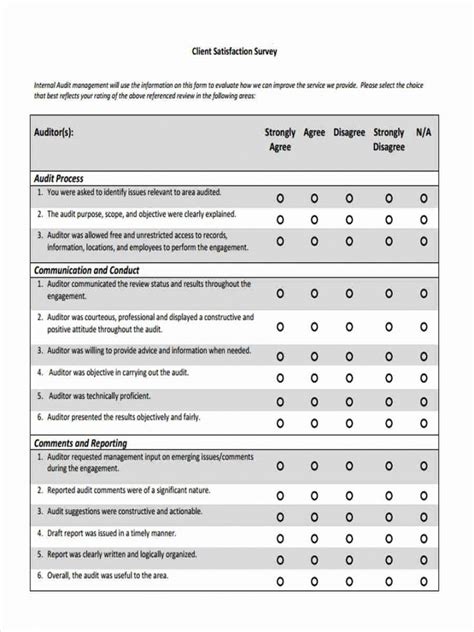 Free 6 Client Satisfaction Questionnaire Forms In Pdf Ms Word Customer ...