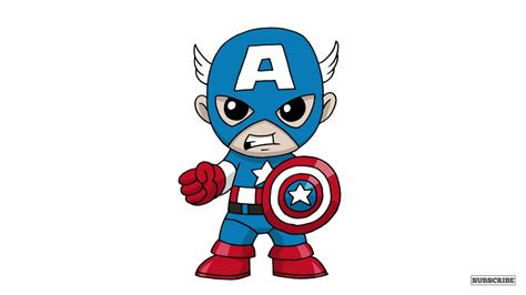 Pin By Clawdeen On Chibi Captain America Drawing Captain America Art