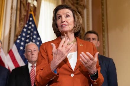 Us Speaker House Nancy Pelosi Speaks Editorial Stock Photo Stock