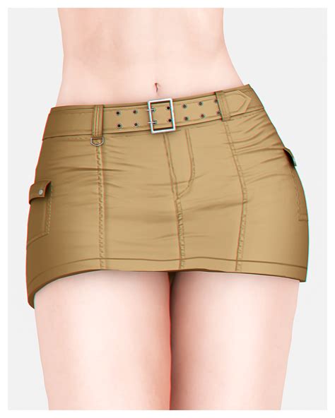 Lara Crop Top Twill Short Cargo Skirt The Sims 4 Create A Sim