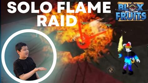 Trying To Solo Flame Raid In Roblox Blox Fruits Youtube