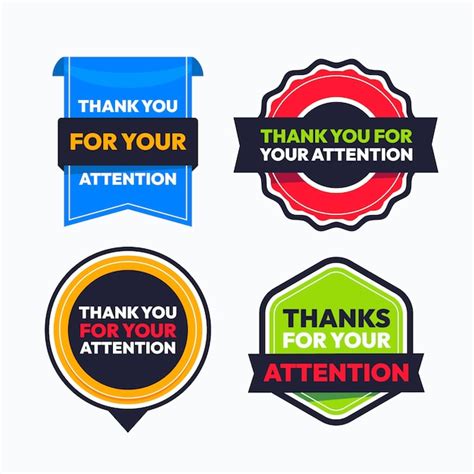 Vecteurs Et Illustrations De Merci Pour Votre Attention Powerpoint En