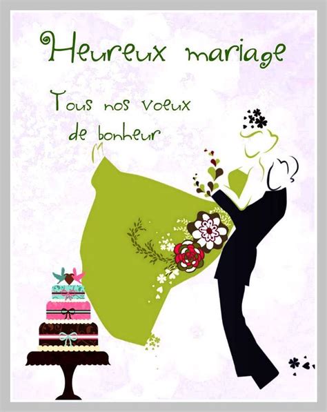 Carte De FéLicitation Mariage Gratuite à TéLéCharger Nettie Carte