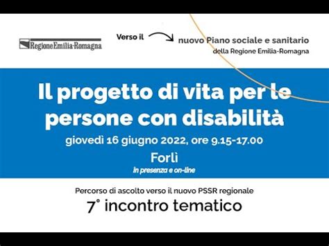 Il progetto di vita per le persone con disabilità YouTube