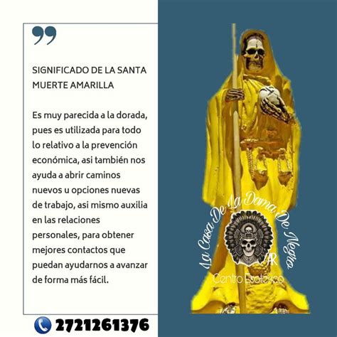 Significado De La Santa Muerte Amarilla Santa Muerte Muerte Niños