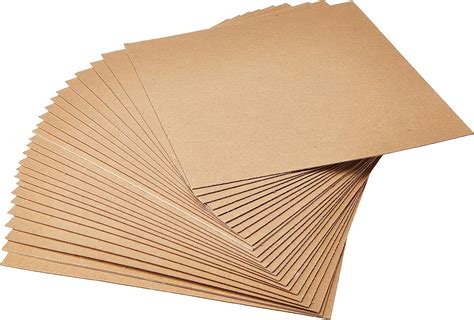 Grafix Medium Weight Chipboard Sheets 12x12 25pkg Natural Paper 12