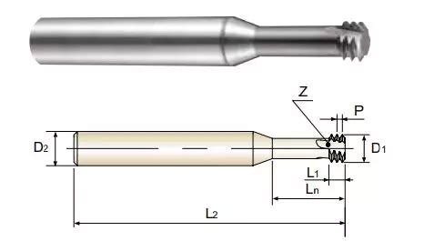 Buy Yg Mm Solid Carbide Miniature Thread Mill For Iso Metric