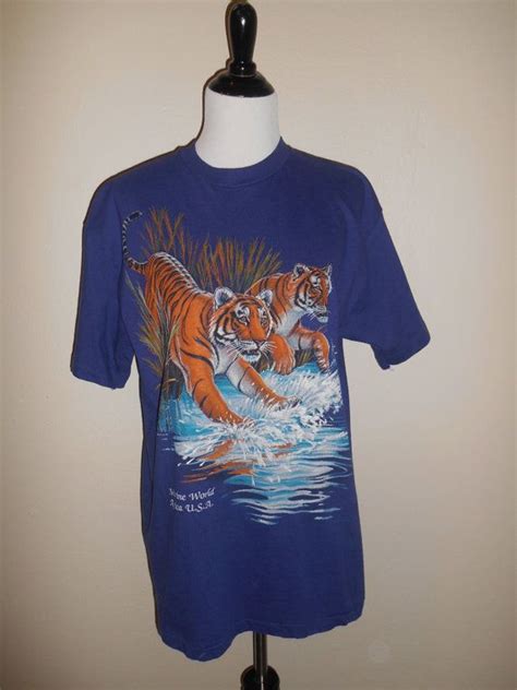 Vintage Tigers Tiger Shirt Tee T Shirt Etsy Tiger Shirt Tee Shirts