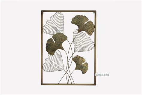 Ginkgo Leaves Metal Wall Art 91cmx66cm