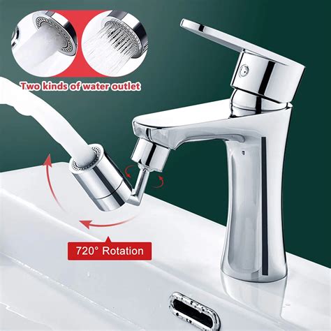 720° Rotatable Splash Filter Universal Kitchen Faucet Sprayer Head