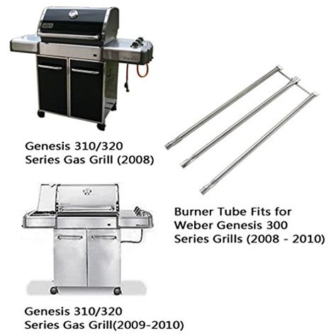 The Grill Store Onlyfire Stainless Steel Burner Tube Set Fits For Weber Genesis 300 Series