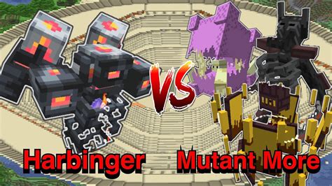 Minecraft Mobs Battle Harbinger L Ender S Cataclysm VS Mutant More