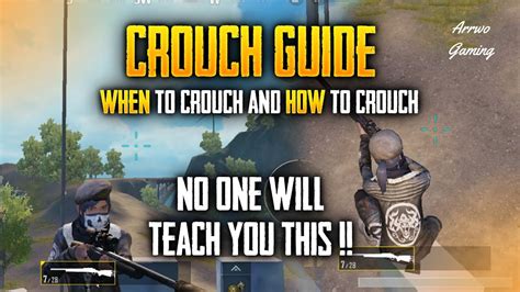 PUBG MOBILE PRO CROUCH GUIDE WHEN And HOW To Crouch No One Will