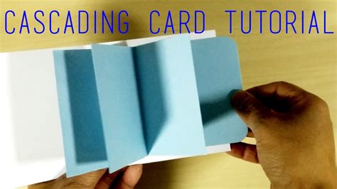 DIY Template Easy Waterfall Card Tutorial YouTube