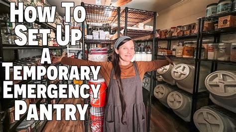 How To Set Up A Temporary Emergency Pantry New Pantry Tour Stock