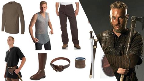 Vikings Cosplay Costume Ragnar Lothbrok Cosplay Suit Vikings Costume Lothbrok Outfit Halloween