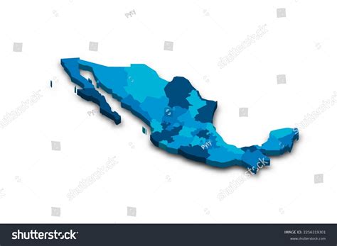 Mexico Political Map Administrative Divisions Stock Vector Royalty Free 2256319301 Shutterstock