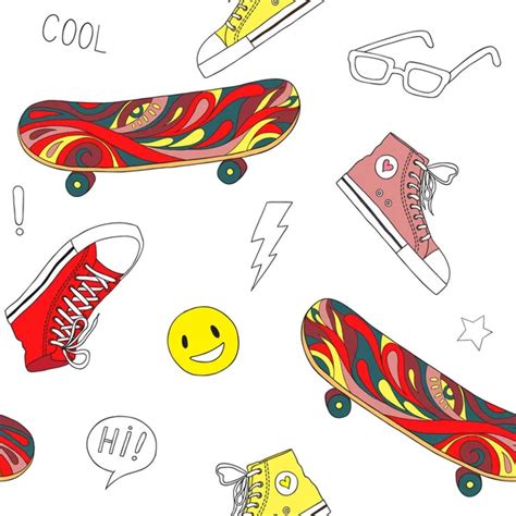 2460 Skateboard Doodle Vector Images Depositphotos