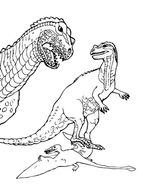 Saurische Dinosaurier Coloring Pages