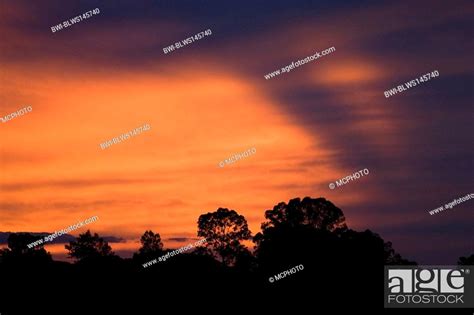 SUNSET near the historical town of SAN MIGUEL DE ALLENDE, Mexico, Stock ...