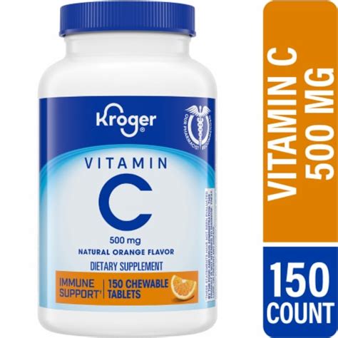 Kroger® Vitamin C Chewable Tablets Orange 500mg 150 Ct Fred Meyer