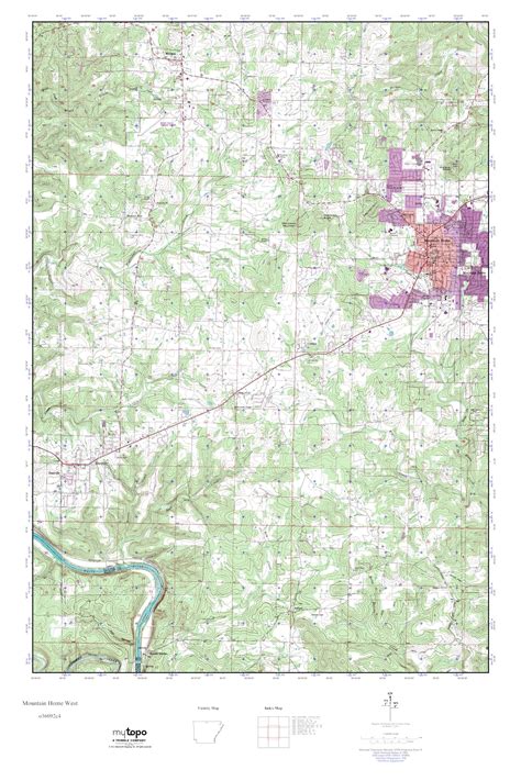 Mytopo Mountain Home West Arkansas Usgs Quad Topo Map