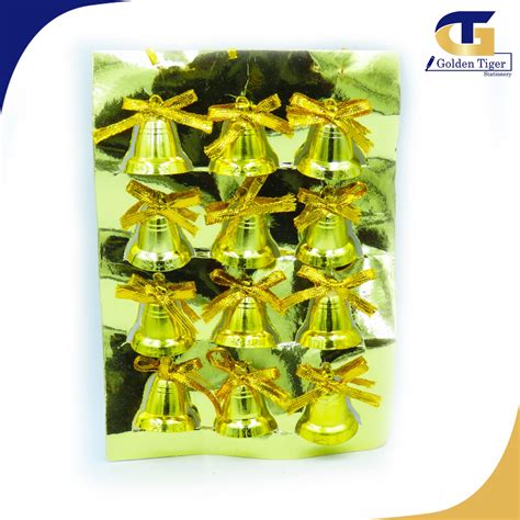 Christmas Gold Bell Pcs Golden Tiger Stationery Store