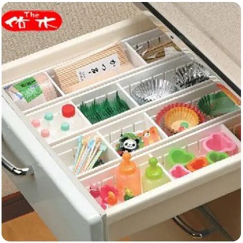 Buy 4pcs Expandable Grid Drawer Divider Case Organizer