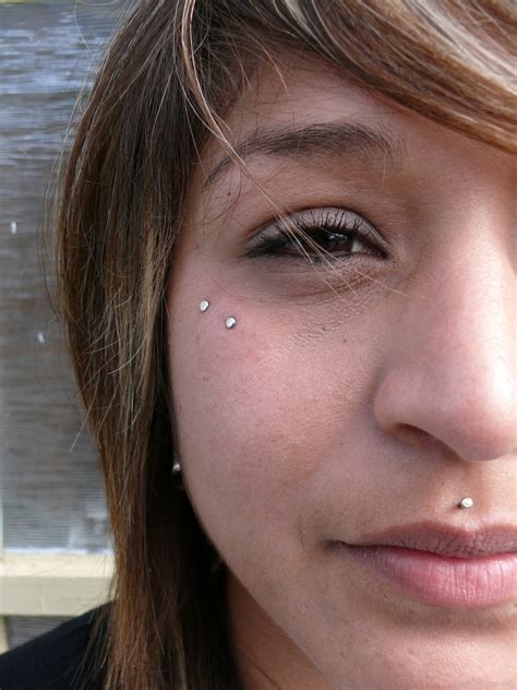 Top 10 facial dermal piercing ideas and inspiration