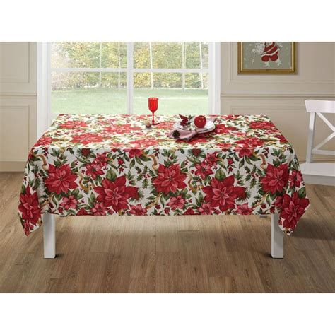 The Holiday Aisle Elraine Rectangle Floral Christmas Polyester