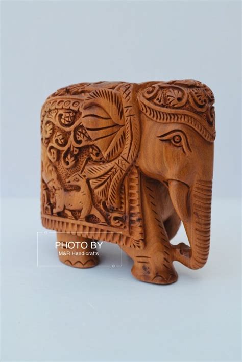 Sandalwood Fine Hand Carved Elephant Statue At Rs 3530 Wood Carved