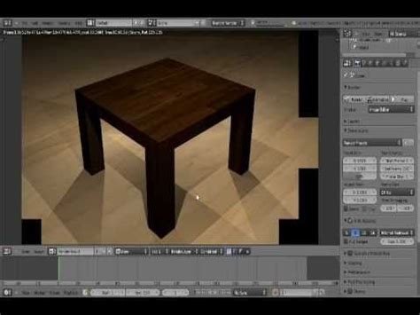 Blender Tutorial How To Make A Table Youtube Blender Tutorial