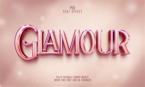 Premium Psd Elegant Glamour And Glossy Editable Text Effect Logo Template Text Effects Logo