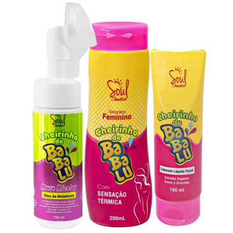 Kit Sabonete Facial Mousse Sabonete Intimo Cheirinho Babalu Shopee Brasil