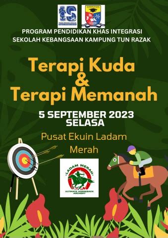 Terapi Kuda Dan Terapi Memanah Di Pusat Ekuin Ladam Merah Laili