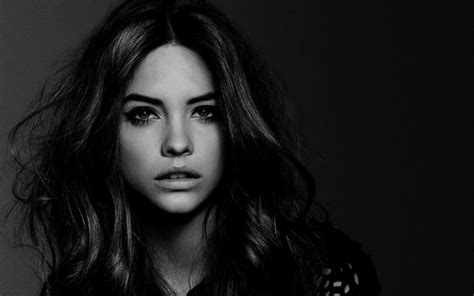 Portrait Brunette Face Monochrome Model Women Barbara Palvin Hd