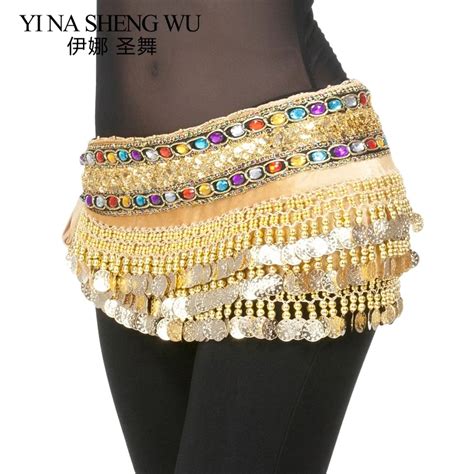 1pc Women Belly Dance Accessories Waist Chain 248 Coins Belly Dance Hip Scarf New Belly Dancing