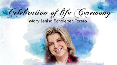 Celebration Of Mary Lenisa Schaleben Totero YouTube