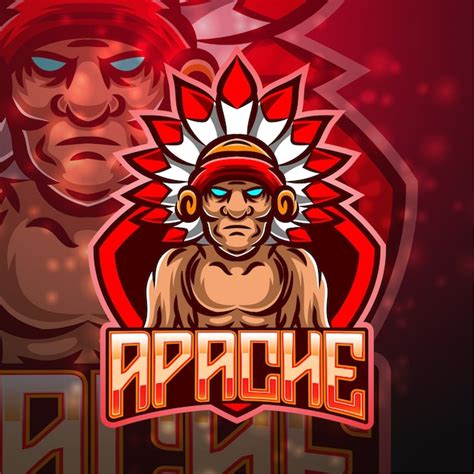 Premium Vector Apache Sport Mascot Logo Design