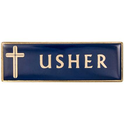 Magnetic Usher Badge