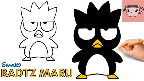 Cómo Dibujar Badtz Maru Sanrio Pingüino Lindo Fácil Tutorial De