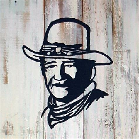 John Wayne Metal Art Sign Silhouette Art Western Art Decor Etsy Silhouette Art Movie Wall