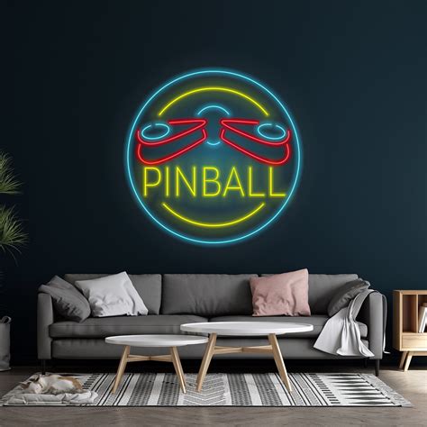 C Craft Pinball Neon Sign Wall Decor Arcade Neon Sign Custom Neon