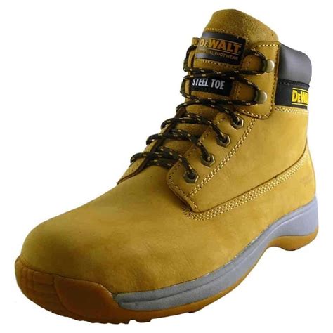 Dewalt Apprentice Full Grain Leather Safety Boots Size 43 Steel Toe