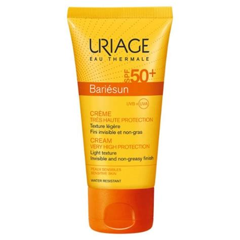 Uriage Bari Sun Cream Spf Light Texture Fragrance Free Products